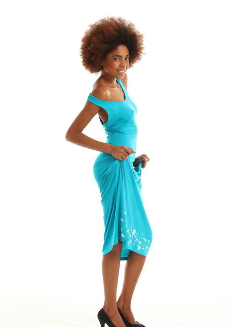 Gracile brazilian teen Luna Corazon in hot panties showing small tits and spreading her legs 